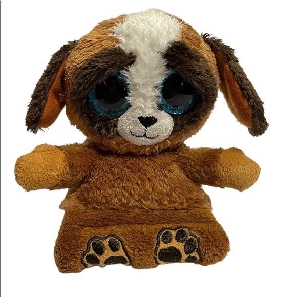 Ty Peek-A-Boo Phone tablet Holder with Screen Cleaner Bottom, Pups - Picture 1 of 6